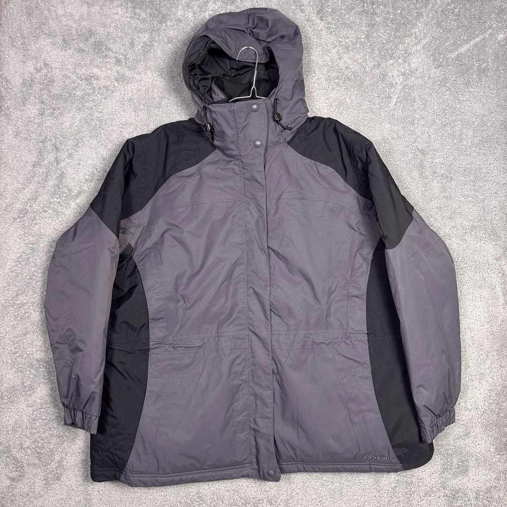 LL Bean Jacket Womens 3X Primaloft Parka Ski Snow Coat Insulated Hooded 258989